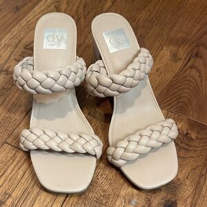 DV by Dolce Vita Women's Cream Braided Sandals / Heels